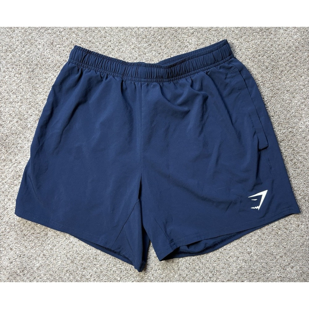 Gymshark Arrival Mens Shorts Small Blue 5" Inseam Athletic Gym Running Training